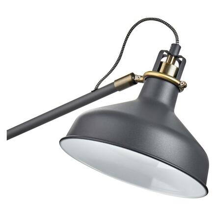 EMOS Stojací lampa ARTHUR na žárovku E27, 150cm, tmavě šedá Z7610
