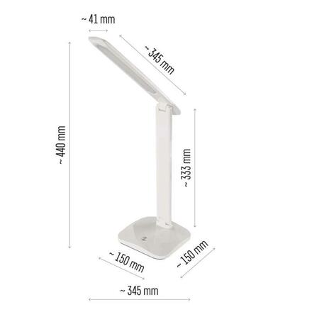EMOS LED stolní lampa CHASE, bílá Z7619W