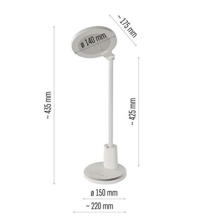 EMOS LED stolní lampa WESLEY, bílá Z7620W