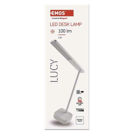 EMOS LED stolní lampa LUCY, nabíjecí Z7626