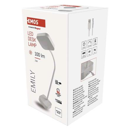 EMOS LED stolní lampa EMILY, nabíjecí Z7627