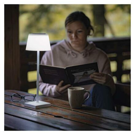 EMOS LED stolní lampa KATIE, nabíjecí, bílá Z7630W