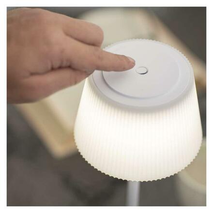 EMOS LED stolní lampa KATIE, nabíjecí, bílá Z7630W