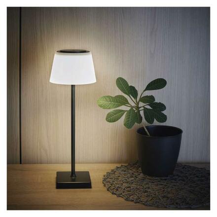 EMOS LED stolní lampa KATIE, nabíjecí, černá Z7630B