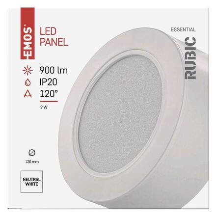 EMOS LED svítidlo RUBIC 12 cm, 9 W, neutrální bílá ZM5432