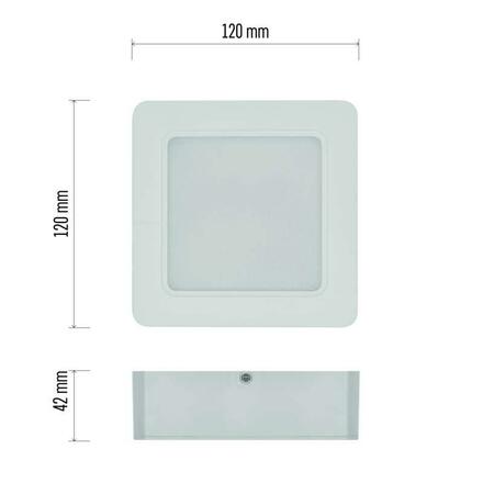 EMOS LED svítidlo RUBIC 12 x 12 cm, 9 W, neutrální bílá ZM6432