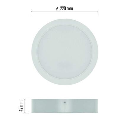 EMOS LED svítidlo RUBIC 22 cm, 24 W, neutrální bílá ZM5452