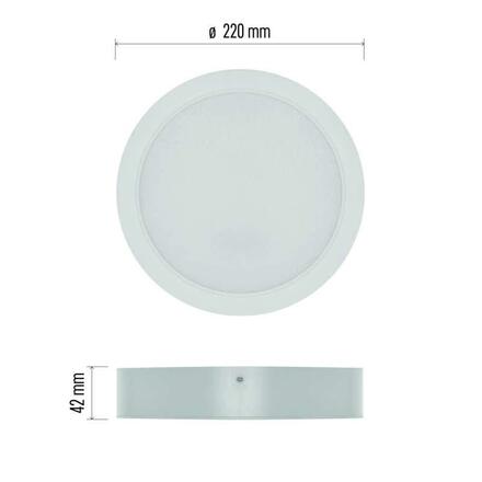 EMOS LED svítidlo RUBIC 22 cm, 24 W, neutrální bílá ZM5452