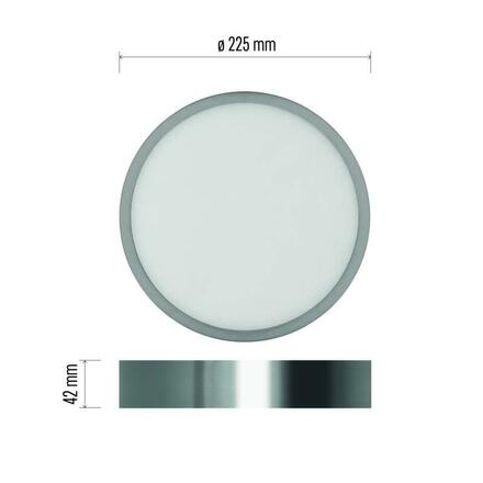 EMOS LED svítidlo NEXXO broušený nikl, 22,5 cm, 21 W, teplá/neutrální bílá ZM5243