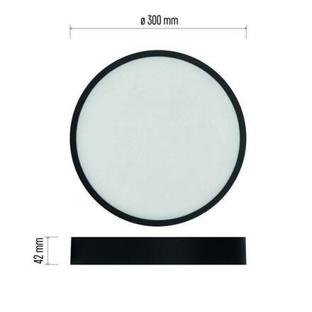 EMOS LED svítidlo NEXXO černé, 30 cm, 28,5 W, teplá/neutrální bílá ZM5353