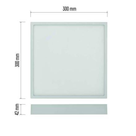 EMOS LED svítidlo NEXXO bílé, 30 x 30 cm, 28,5 W, teplá/neutrální bílá ZM6153