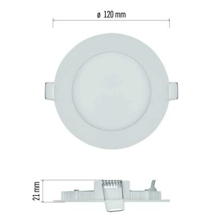 EMOS LED podhledové svítidlo NEXXO bílé, 12 cm, 7 W, teplá bílá ZD1124