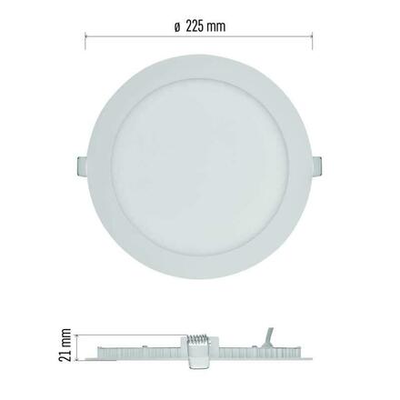 EMOS LED podhledové svítidlo NEXXO bílé, 22,5 cm, 18 W, neutrální bílá ZD1145