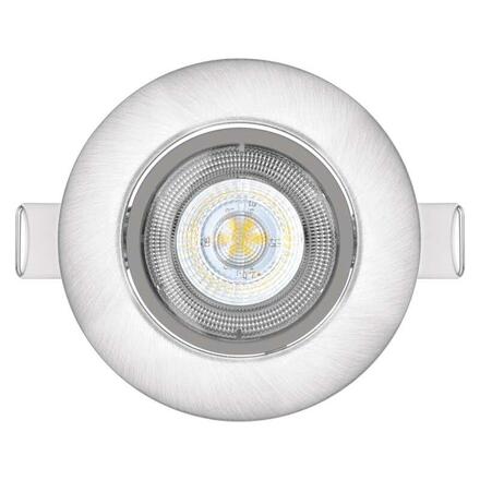 EMOS LED bodové svítidlo Exclusive stříbrné, 5W teplá bílá 1540125510