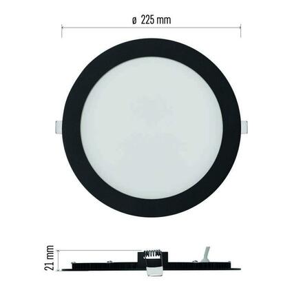 EMOS LED podhledové svítidlo NEXXO černé, 22,5 cm, 18 W, teplá/neutrální bílá ZD1343