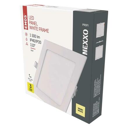EMOS LED podhledové svítidlo NEXXO bílé, 22,5 x 22,5 cm, 18 W, teplá bílá ZD2144
