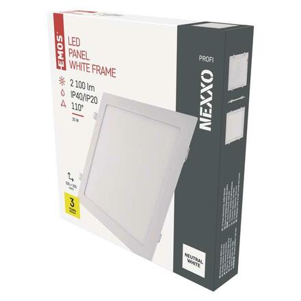 EMOS LED podhledové svítidlo NEXXO bílé, 30 x 30 cm, 25 W, neutrální bílá ZD2155