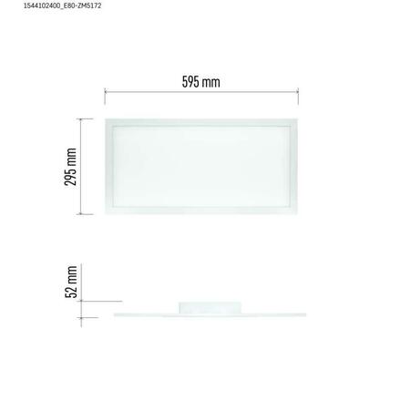 EMOS LED přisazené svítidlo EXCLUSIVE, obdélníkové 25W, stmív. se změnou CCT ZM5172