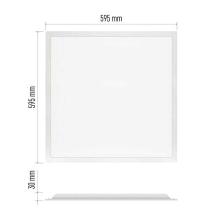 EMOS LED panel DAXXO backlit 60×60, čtvercový vestavný bílý, 36W neutr. b. ZB2414