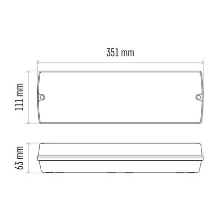 EMOS LED nouzové osvětlení NESSI 3 W, 3 h, IP65 ZN1110