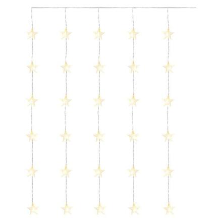 EMOS LED vánoční závěs – hvězdy, 120x90 cm, venkovní i vnitřní, teplá bílá, časovač DCGW01
