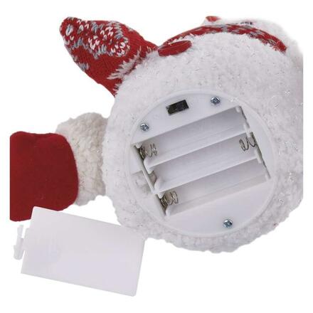 EMOS LED vánoční sněhulák svítící, 25 cm, 3x AAA, vnitřní, teplá bílá DCFW04