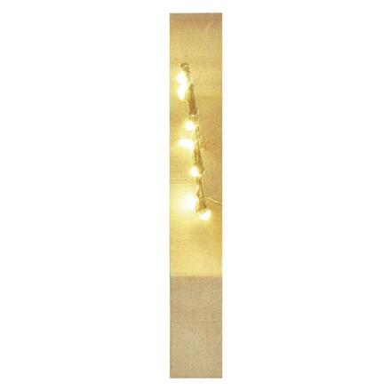 EMOS LED dekorace dřevěná - anděl, 13 cm, 2x AAA, vnitřní, teplá bílá, časovač DCWW43