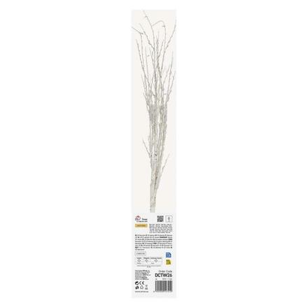 EMOS LED dekorace - 2x březová větvička, 60 cm, 3x AA, venkovní i vnitřní, teplá bílá, časovač DCTW26