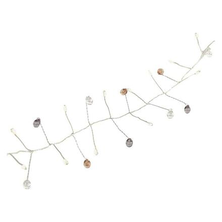 EMOS LED girlanda - kamínky, 1,2 m, 3x AA, vnitřní, teplá bílá, časovač DCGW16