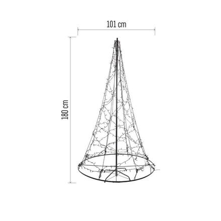 EMOS LED svítící stromek, 180 cm, venkovní i vnitřní, teplá bílá DCTW32