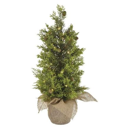 EMOS LED svítící stromek, 50 cm, venkovní i vnitřní, teplá bílá, časovač na baterie DCTW31