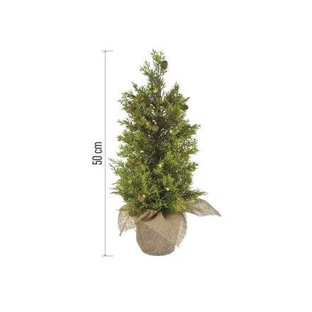 EMOS LED svítící stromek, 50 cm, venkovní i vnitřní, teplá bílá, časovač na baterie DCTW31