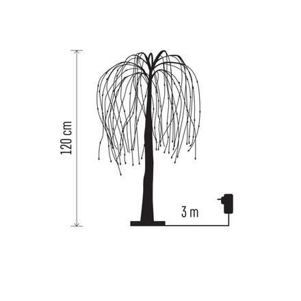 EMOS LED svítící stromek, 120 cm, venkovní i vnitřní, studená bílá DCTC04