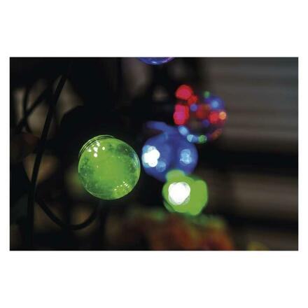 EMOS LED světelný řetěz – 10x párty žárovky, 5 m, venkovní i vnitřní, multicolor DCPM01