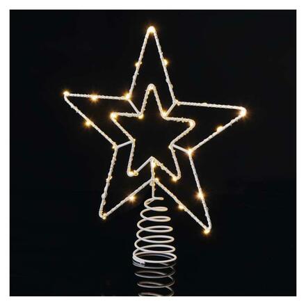 EMOS Standard LED spojovací vánoční hvězda, 28,5 cm, venkovní i vnitřní, teplá bílá D1ZW01