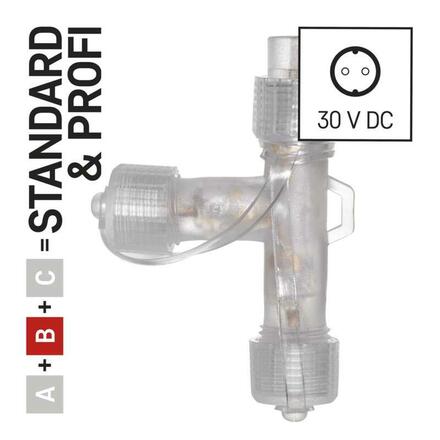 EMOS Rozbočovač T pro spojovací řetězy Standard transparentní, venkovní i vnitřní D1ZT01