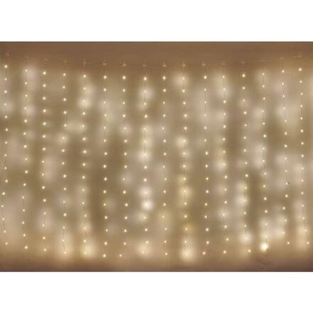 EMOS LED vánoční nano řetěz – záclona, 2,9x2 m, venkovní i vnitřní, teplá bílá, programy D3EW04