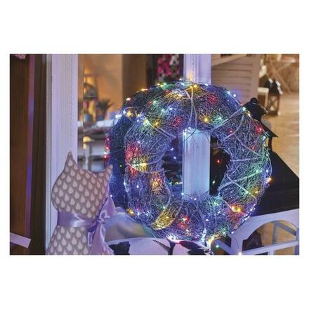 EMOS LED vánoční nano řetěz zelený, 7,5 m, venkovní i vnitřní, multicolor, časovač D3AM02