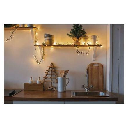 EMOS LED vánoční řetěz – ježek, 8 m, venkovní i vnitřní, vintage, časovač D4BV02