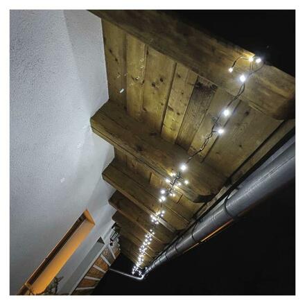 EMOS LED vánoční řetěz, 4 m, venkovní i vnitřní, studená bílá, programy, časovač D4AC21