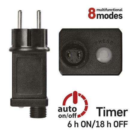 EMOS LED vánoční řetěz, 4 m, venkovní i vnitřní, studená bílá, programy, časovač D4AC21