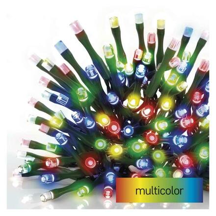 EMOS LED vánoční řetěz, 12 m, venkovní i vnitřní, multicolor, časovač D4AM03