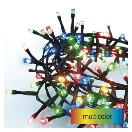 EMOS LED vánoční řetěz – ježek, 6 m, venkovní i vnitřní, multicolor, časovač D4BM04