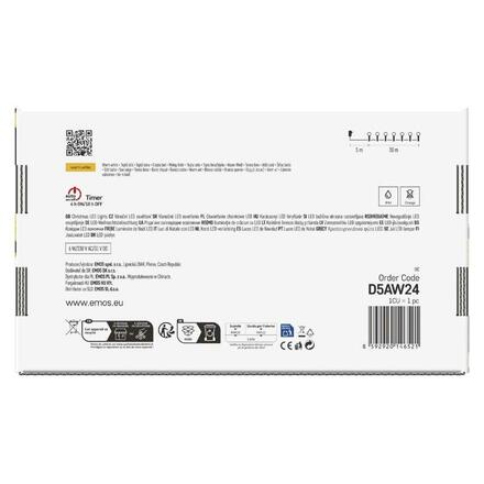 EMOS LED vánoční cherry řetěz - kuličky, 30 m, venkovní i vnitřní, teplá bílá, programy,časovač D5AW24