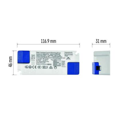 EMOS Triakově stmívatelný driver pro LED svítidla 550 mA 20 W ZZ2055T