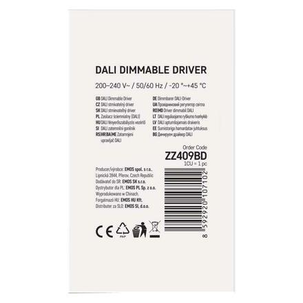 EMOS DALI Driver pro LED svítidla CC 1050mA 40W ZZ409BD