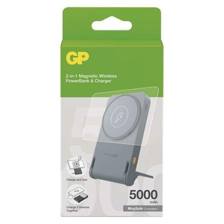 EMOS Powerbanka GP Q05B, 5 000 mAh, 20 W+Wireless, černá B6305B