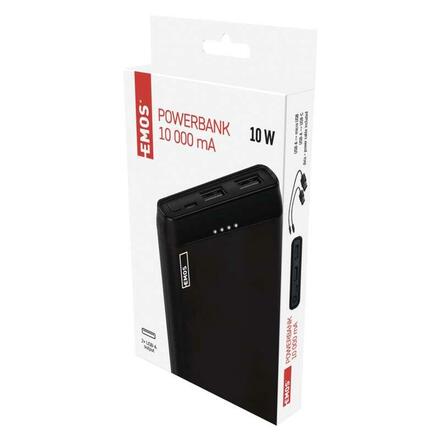 EMOS Powerbanka EMOS Alpha 10S, 10000 mAh, černá B0526B