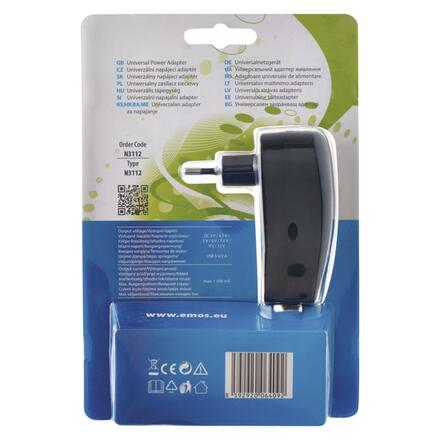 EMOS Univerzální pulzní USB napájecí zdroj 1500 mA s hřebínkem 1703150021