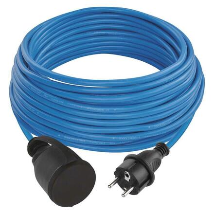 EMOS počasí odolný prodlužovací kabel 20 m / 1 zásuvka / černý / silikon / 230 V / 1,5 mm2 P01420W